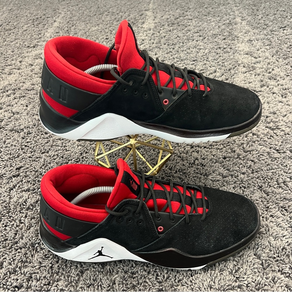 Jordan Flight Fresh Shoes Men’s Size 12 Black Gym Red White AH6462-001 Nike